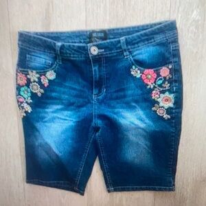 Squeeze Girls Embroidered Denim shorts